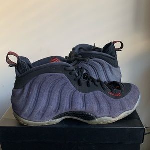 Air Foamposite 1 - Obsidian / Black -  Red